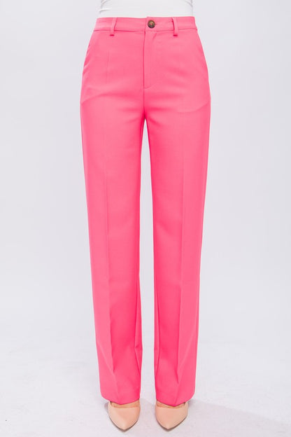 Straight Leg Blazer Pants