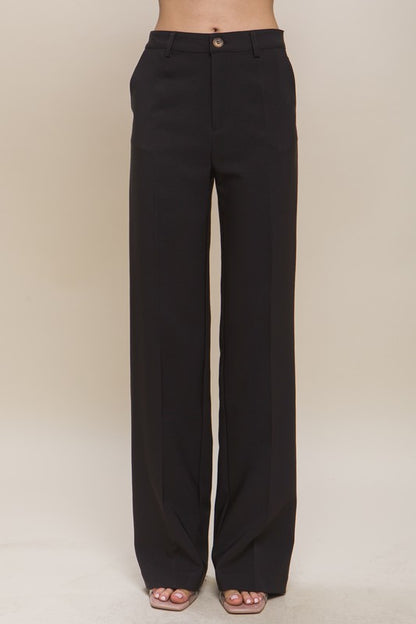 Straight Leg Blazer Pants