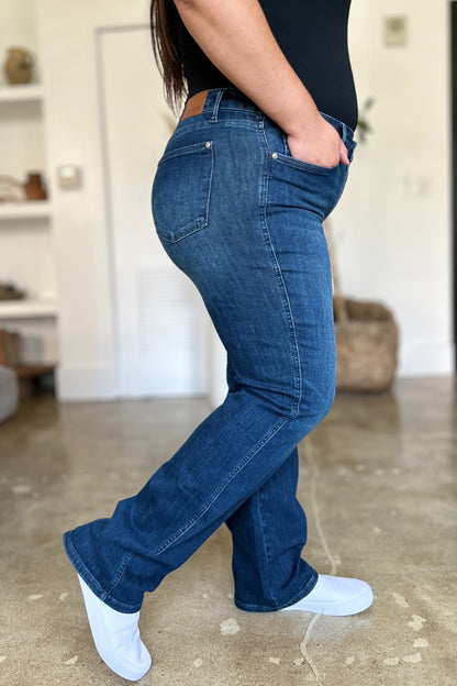 Tummy Control Straight Jeans by Judy Blue