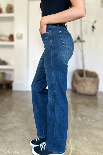 Tummy Control Straight Jeans by Judy Blue