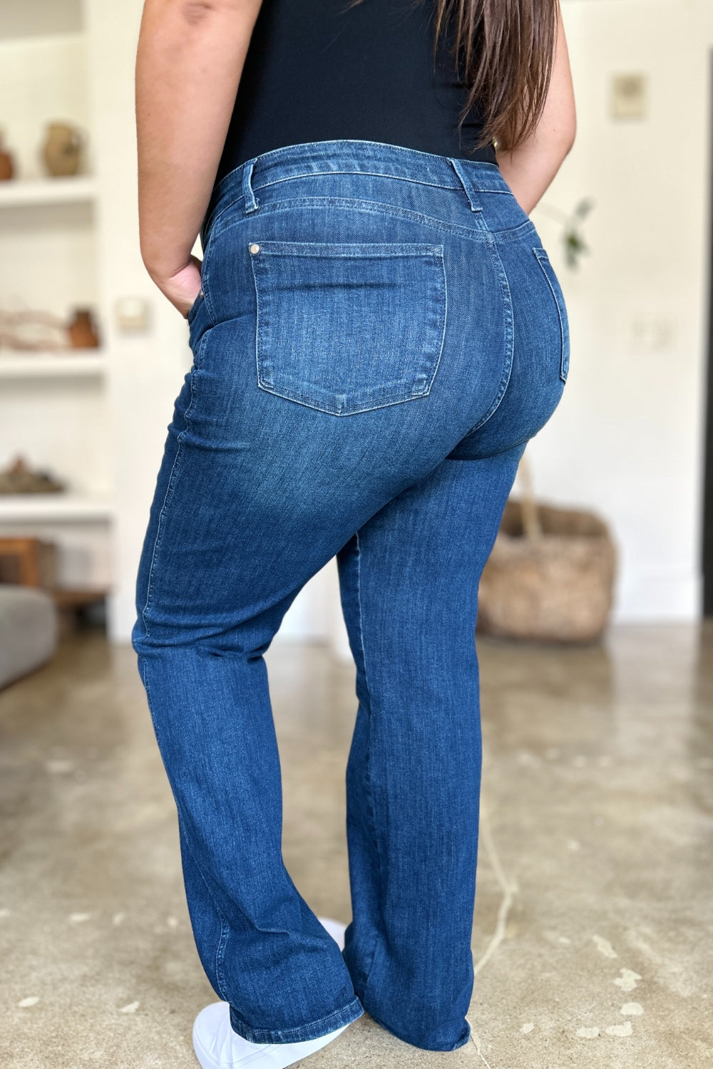 Tummy Control Straight Jeans by Judy Blue