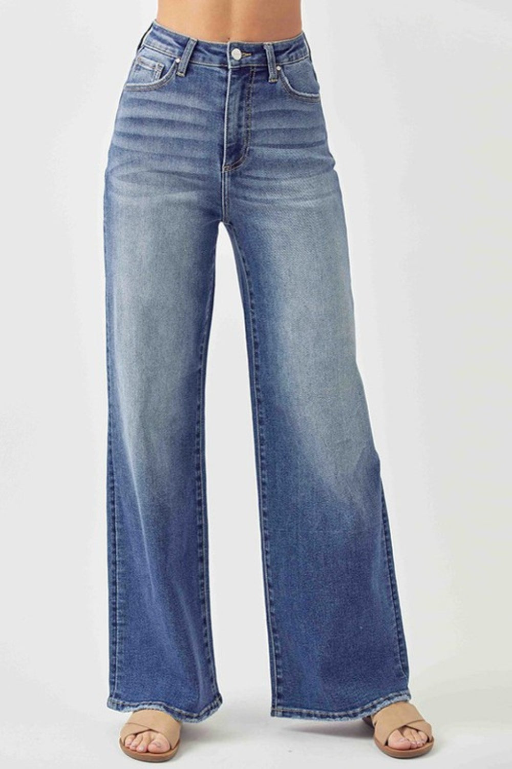 High Rise Wide Leg Jeans by Risen