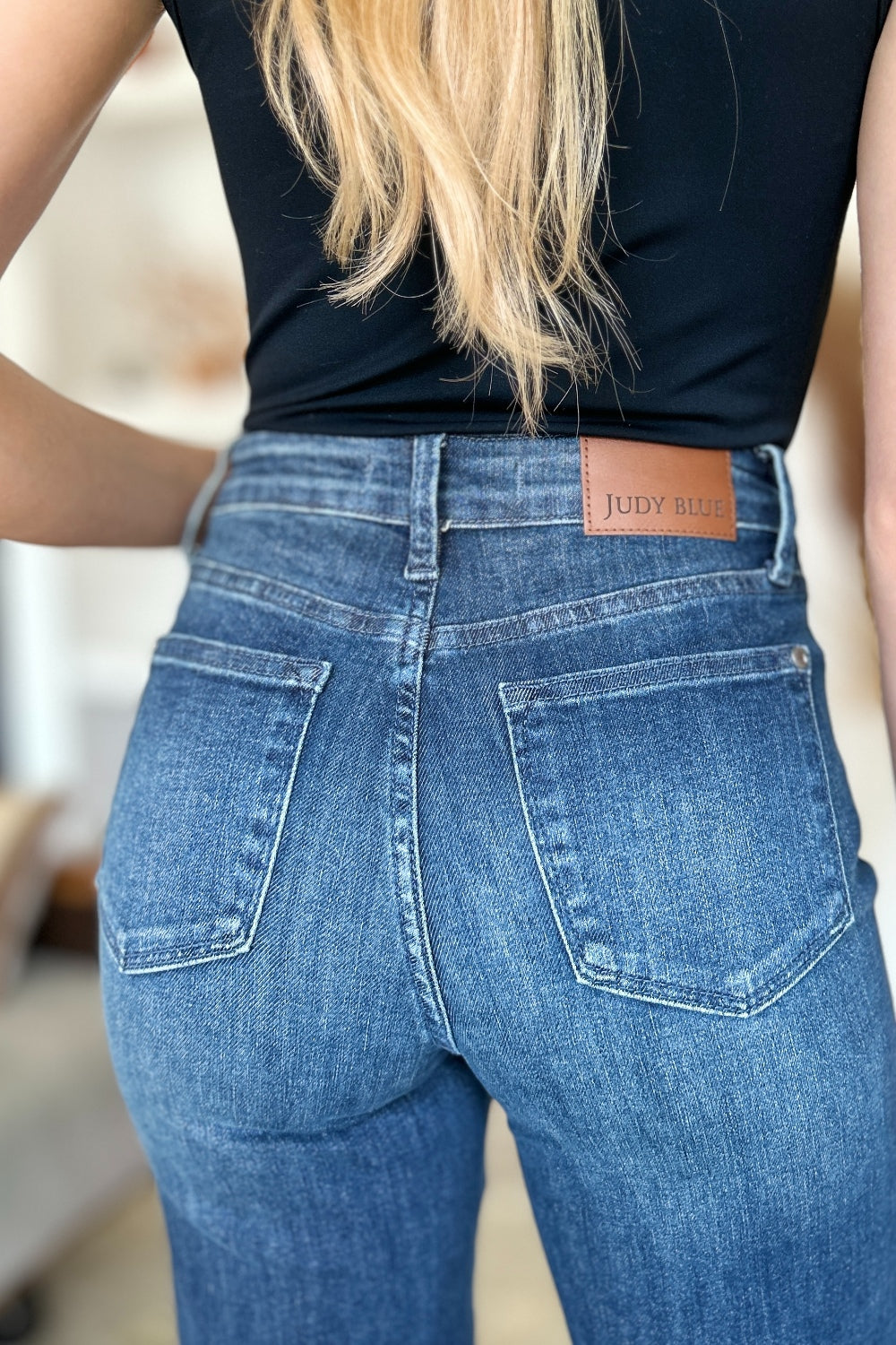 Tummy Control Straight Jeans by Judy Blue