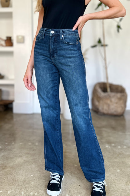 Tummy Control Straight Jeans by Judy Blue