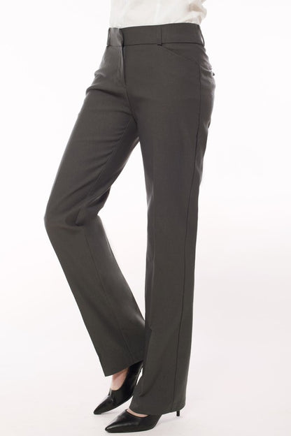 Grey Boot Cut Work Pants - side view