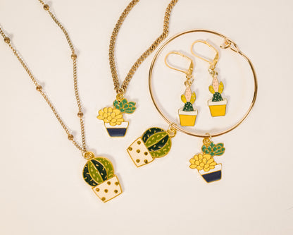 Hanmadge Gold Plated Jewlery - Plants, Cacti, Succulents