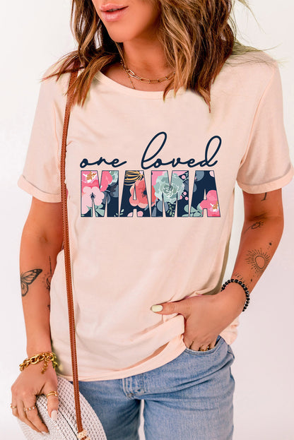 One Loved Mama Floral Graphic Tee