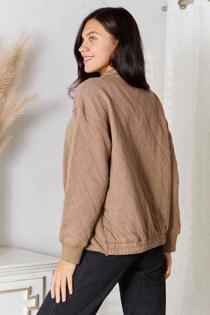 women's cute mocha light weight jacket