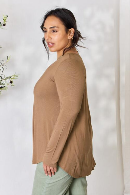 Long Sleeve V-Neck Top