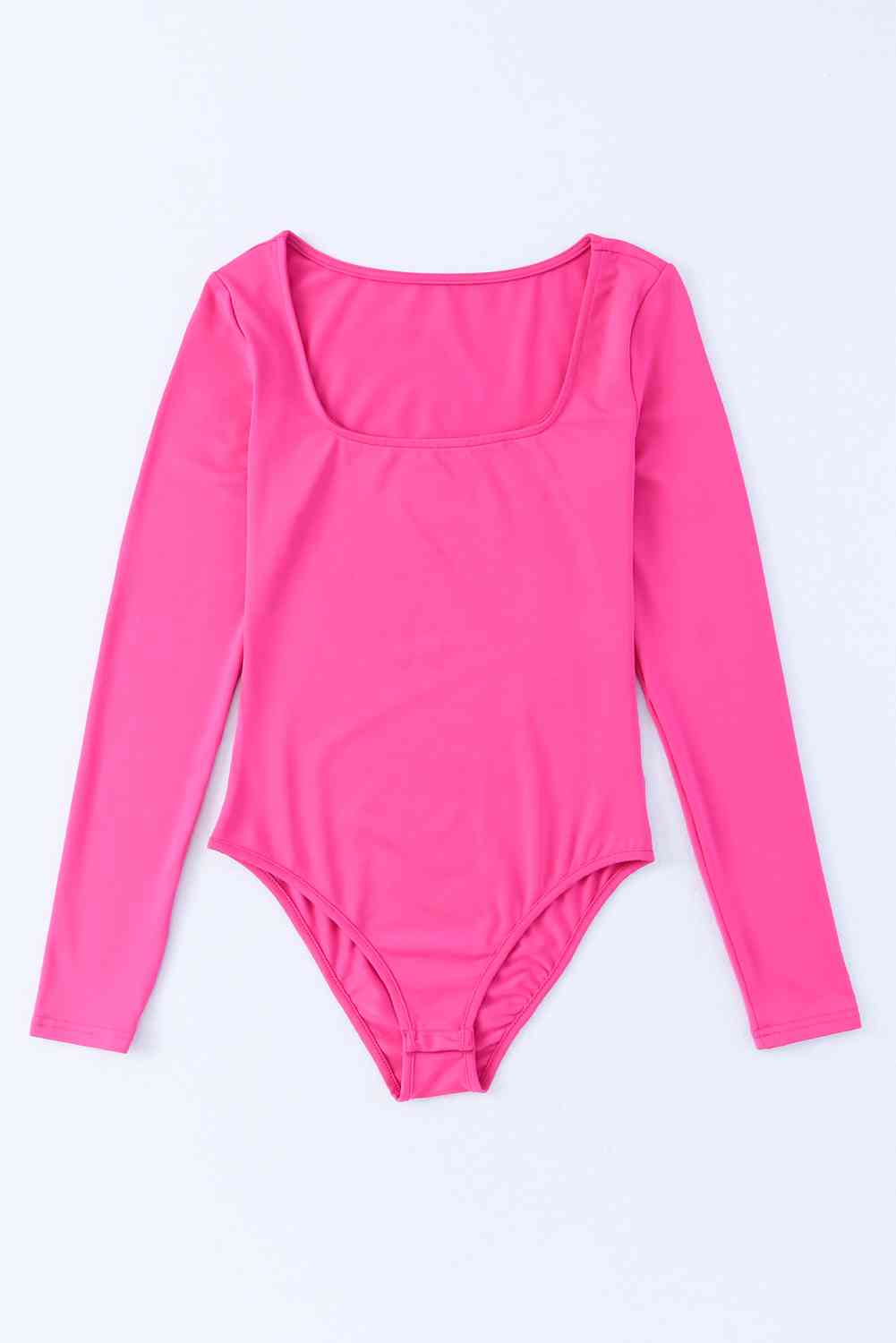 Scoop Neck Hot Pink Bodysuit