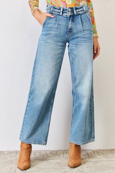 High Waist Wide Leg Jeans by Kancan