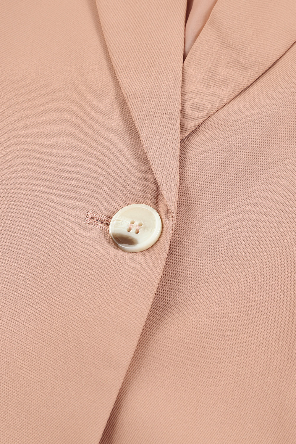 One-Button Flap Pocket Blazer in Peach