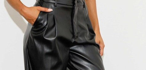 Faux Leather Night Out Pants